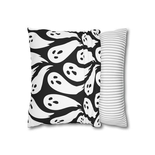 Spooky Ghost Pillowcase, Halloween Decor, Home Accent, Pillowcase for Fall, Scary Home Decor