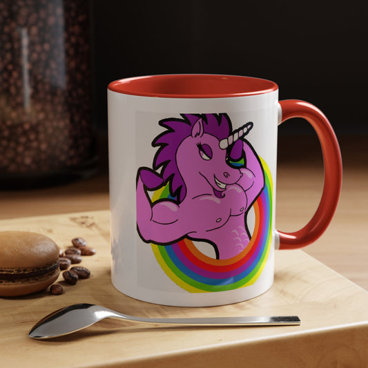 Mug Flexing Unicorn Coffee Mug (11, 15oz)