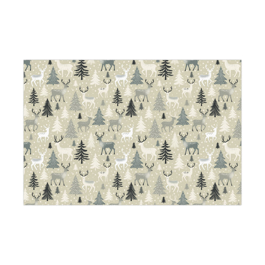 Gift Wrap Papers - Rustic Forest Holiday Cheer & Nature-Inspired Design