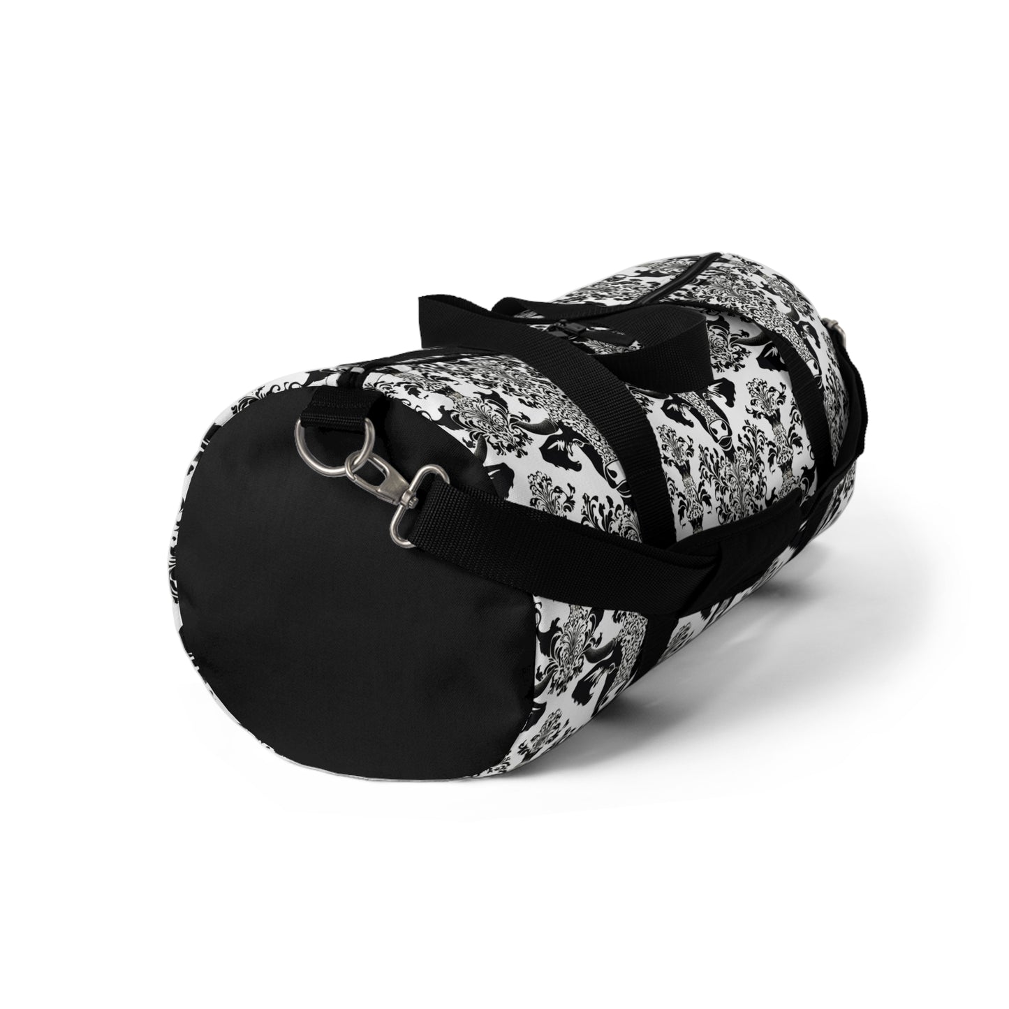 "daMOOsk"- Cow Damask Pattern- Duffel Bag