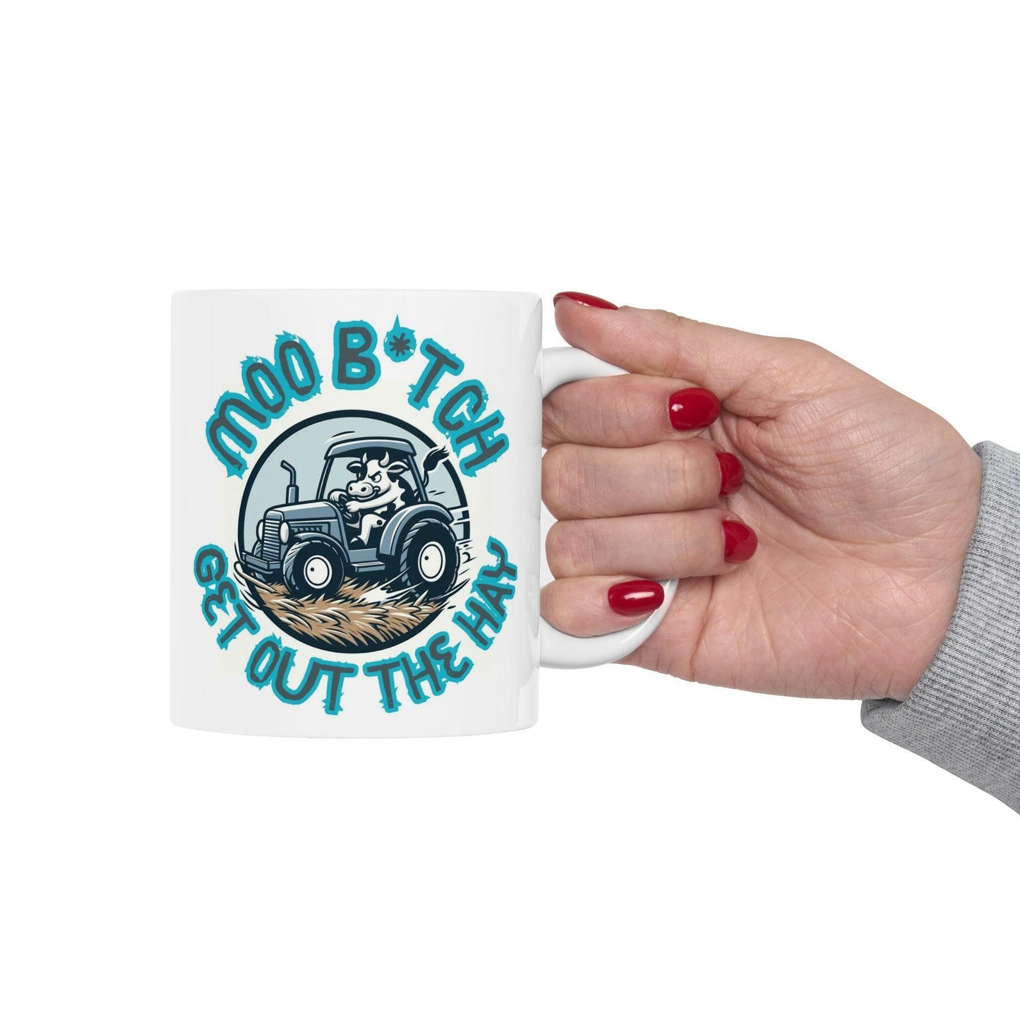 MOO B*tch Ceramic Mug, (11oz, 15oz).