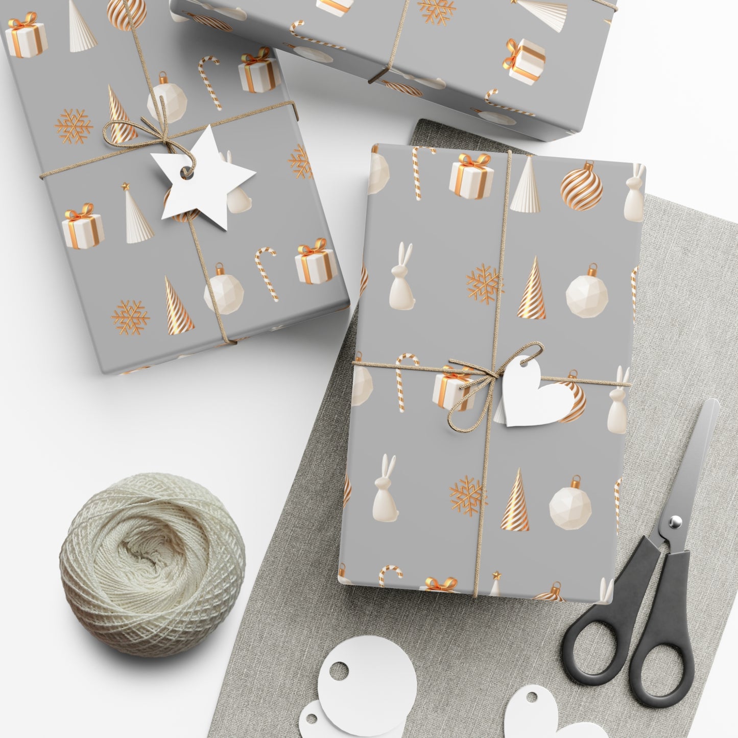 Silver and Gold- Classical, Elegant Gift Wrapping Papers