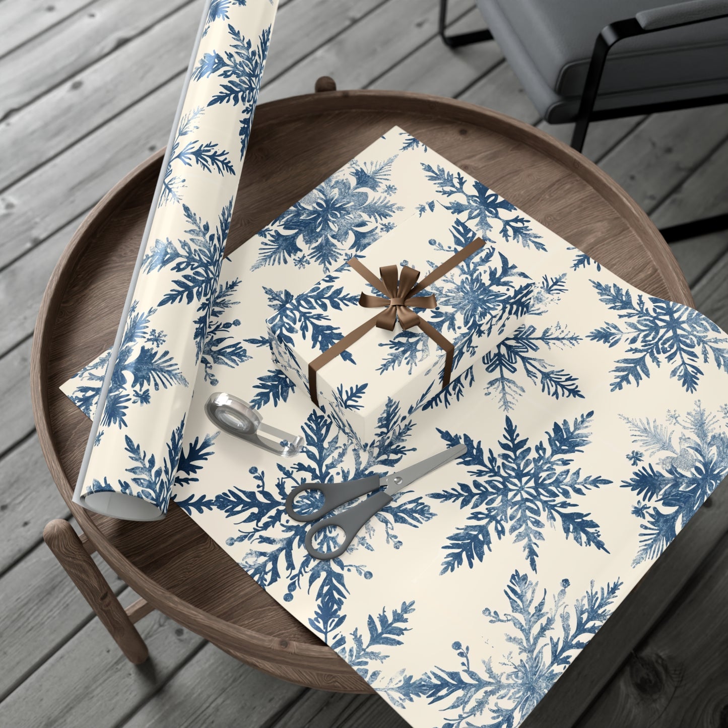 Elegant Snowflake Gift Wrap Papers - Perfect for Holidays and Celebrations