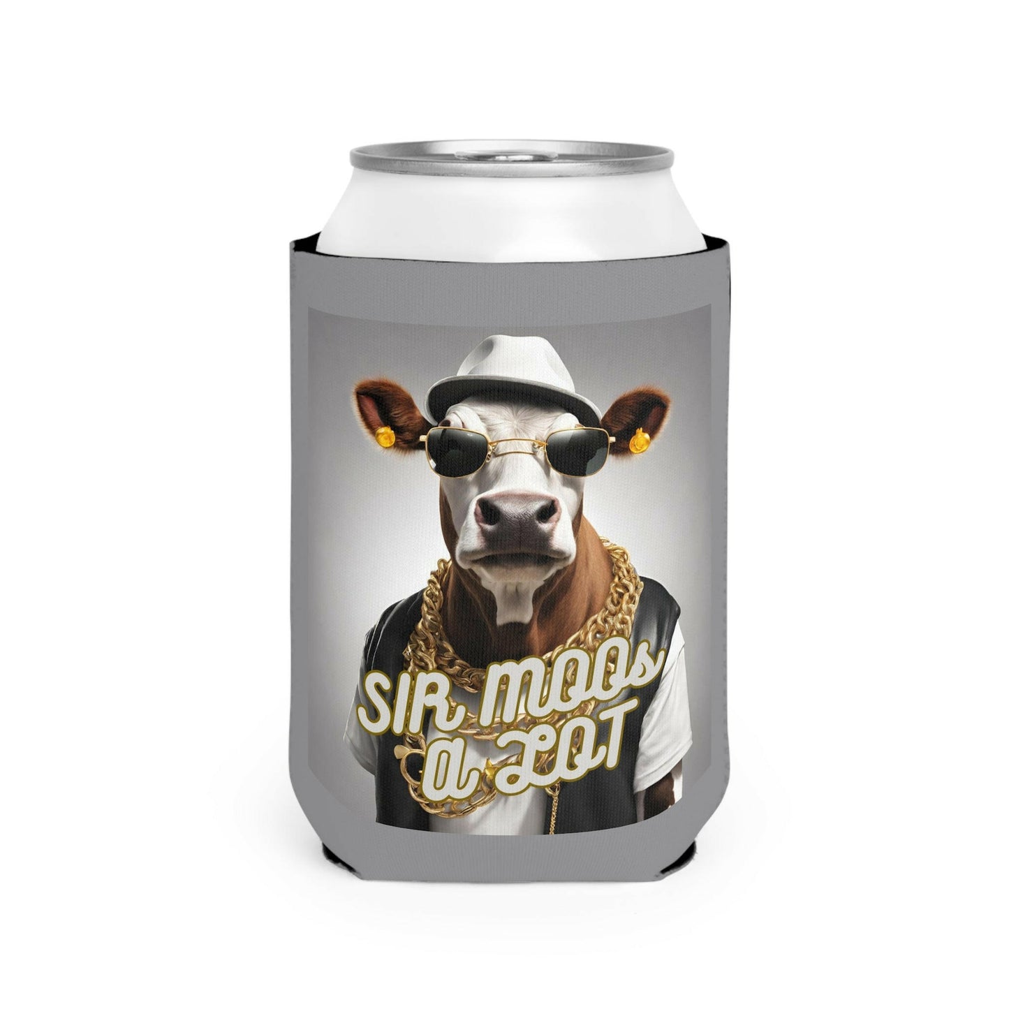 Sir Moos A Lot- Can Cooler Sleeve.