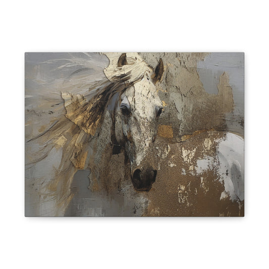 Artistic Horse Canvas Print - Stretched Wall Art for Equestrian Decor