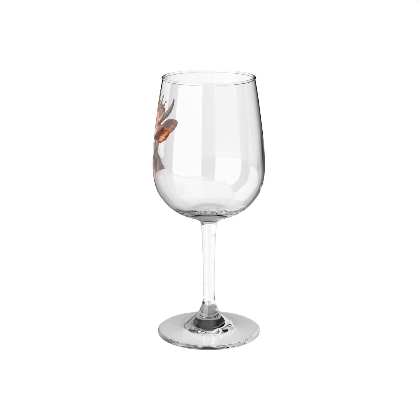 Cute Cow Crown Wine Glass | 12oz Stylish Drinkware for Animal Lovers