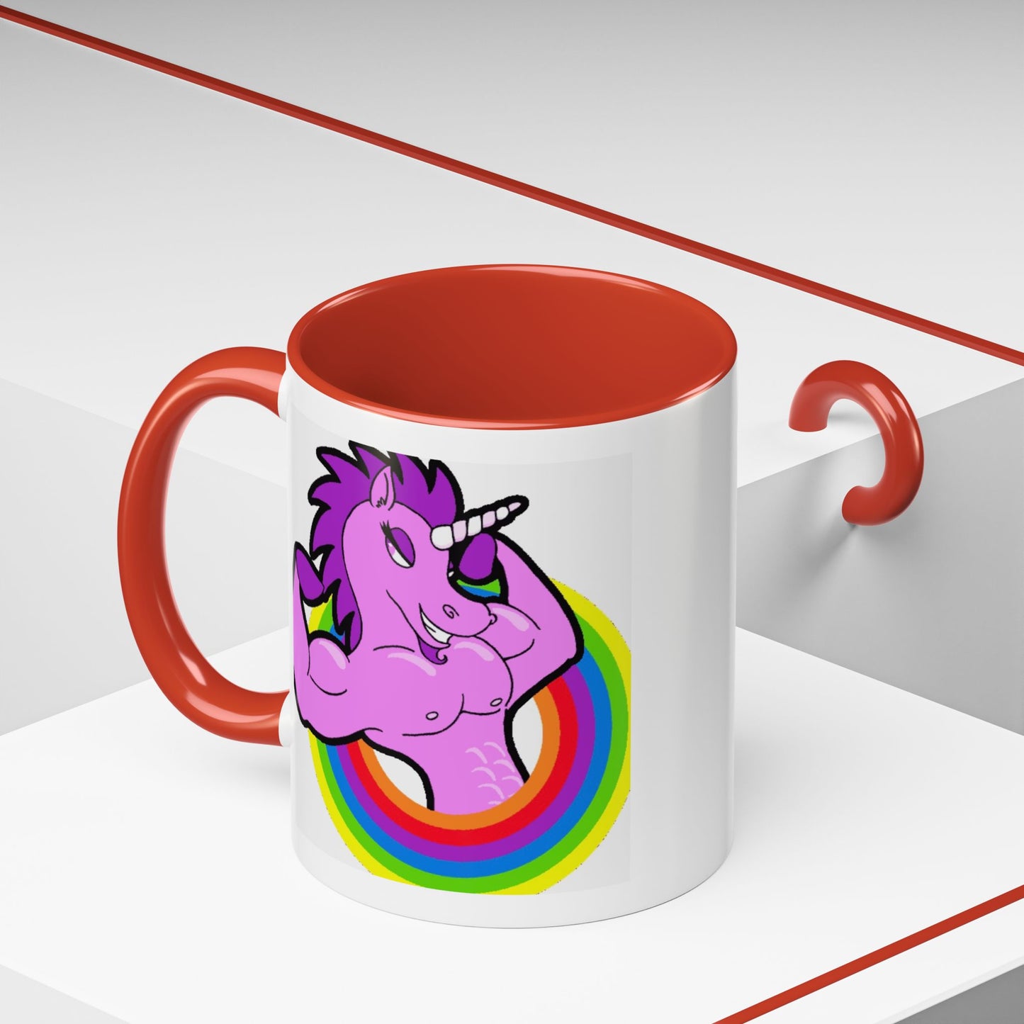 Mug Flexing Unicorn Coffee Mug (11, 15oz)