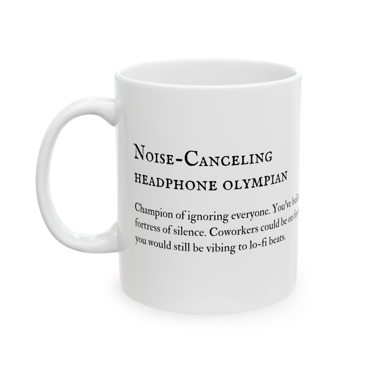Champion of Ignoring Everyone-Funny Coworker Mug, Office Humor Cup, Sarcastic Work Colleague Gift, Gag Gift for Boss, Novelty Tea Cup