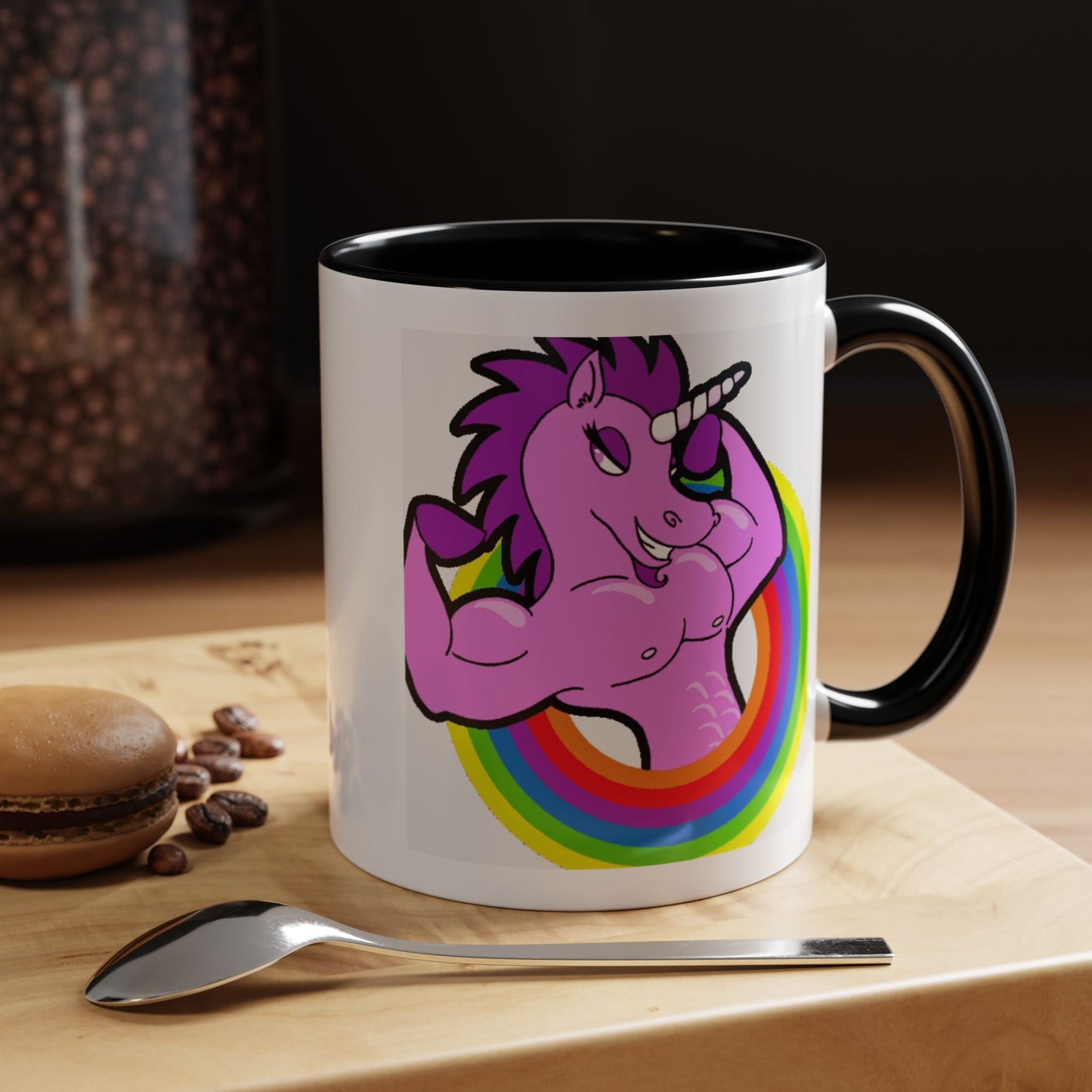 Mug Flexing Unicorn Coffee Mug (11, 15oz)