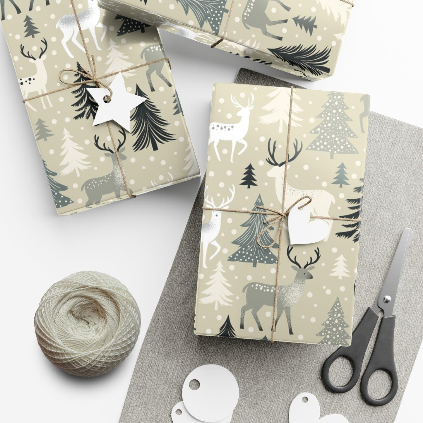 Gift Wrap Papers - Rustic Forest Holiday Cheer & Nature-Inspired Design