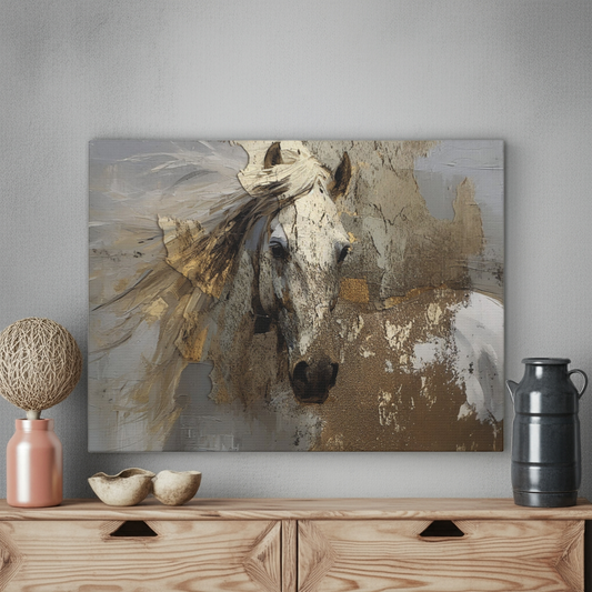 Artistic Horse Canvas Print - Stretched Wall Art for Equestrian Decor